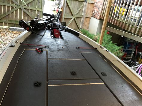 Consider bolster pads such as the SeaDek Coaming Pad Kit. . Bass boat flooring options